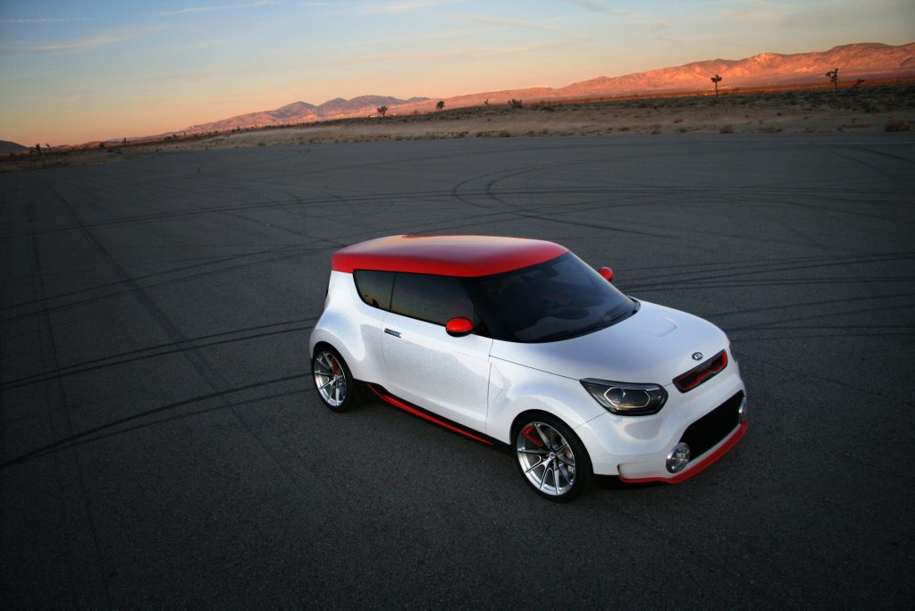 Kia's Track'ster concept car takes sporty to a new level. Kia's Track'ster concept car takes sporty to a new level.